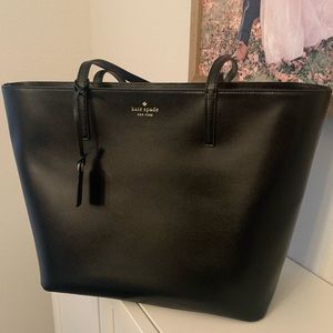 Never Used Kate Spade Black Leather Tote